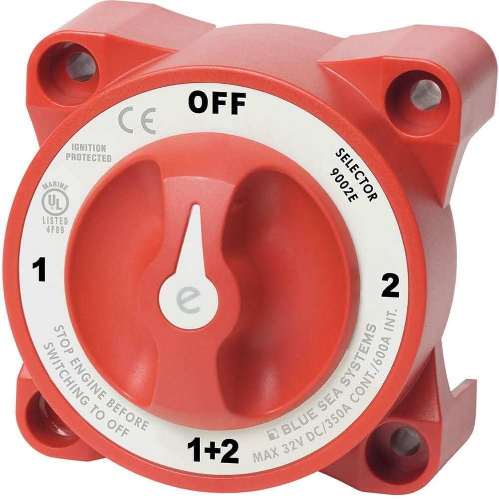 Blue Sea 9002e e - Series Battery Switch Selector w/Alternator Field Disconnect - 9002E - Anchor Express