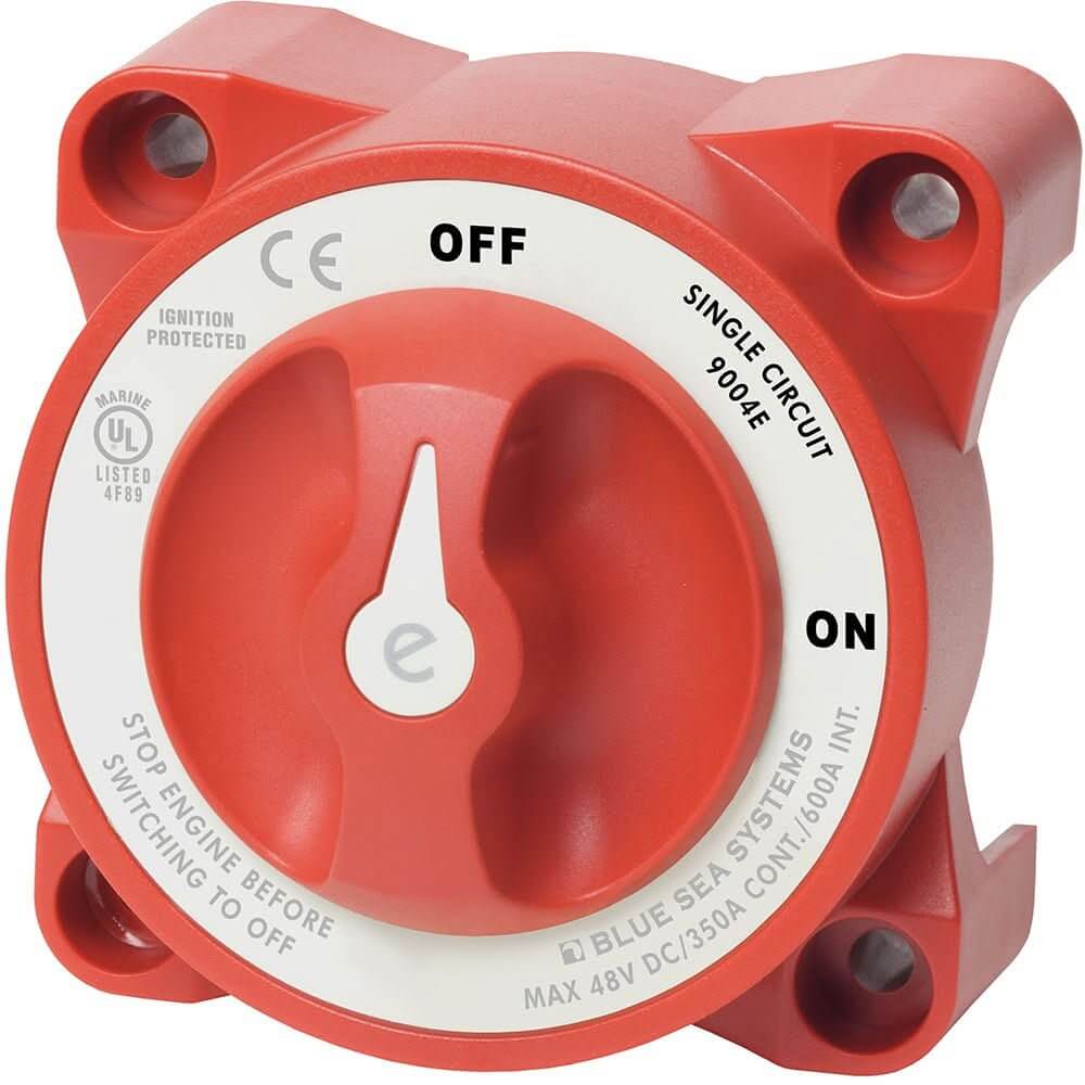 Blue Sea 9004e e - Series Battery Switch Single Circuit ON/OFF w/Alternator Field Disconnect - 9004E - Anchor Express