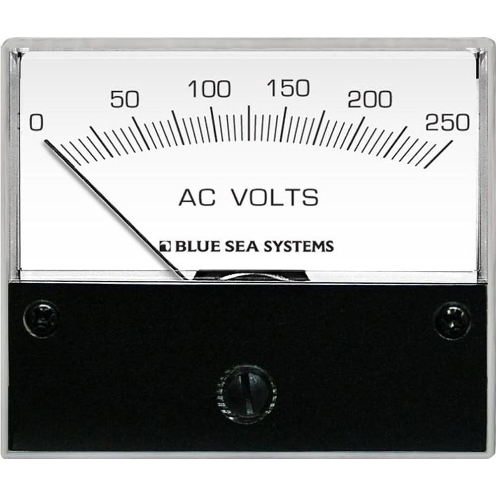 Blue Sea 9354 AC Analog Voltmeter 0 - 250 Volts AC - 9354 - Anchor Express