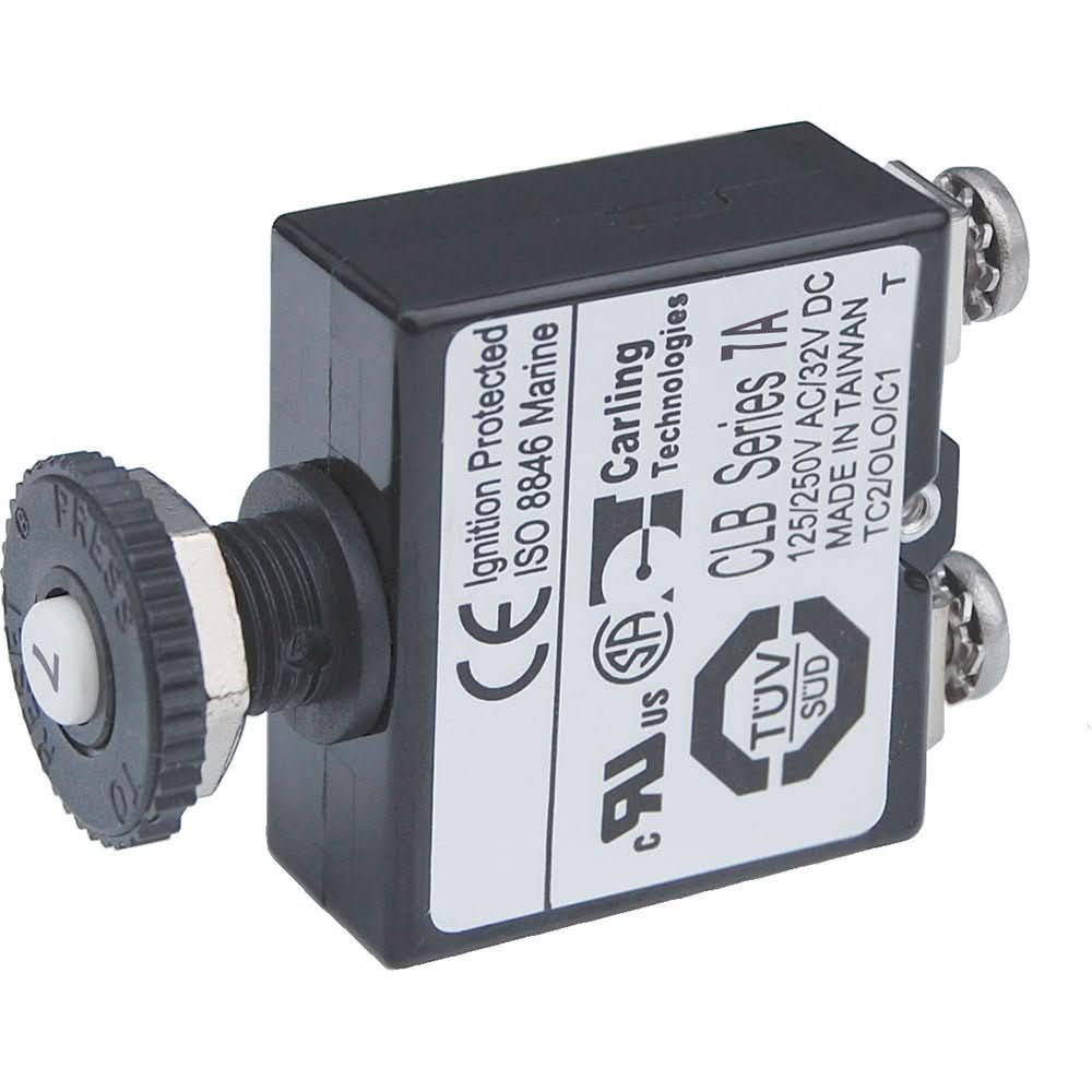 Blue Sea Push Button Reset Only Screw Terminal Circuit Breaker - 7 Amps - 2131 - Anchor Express