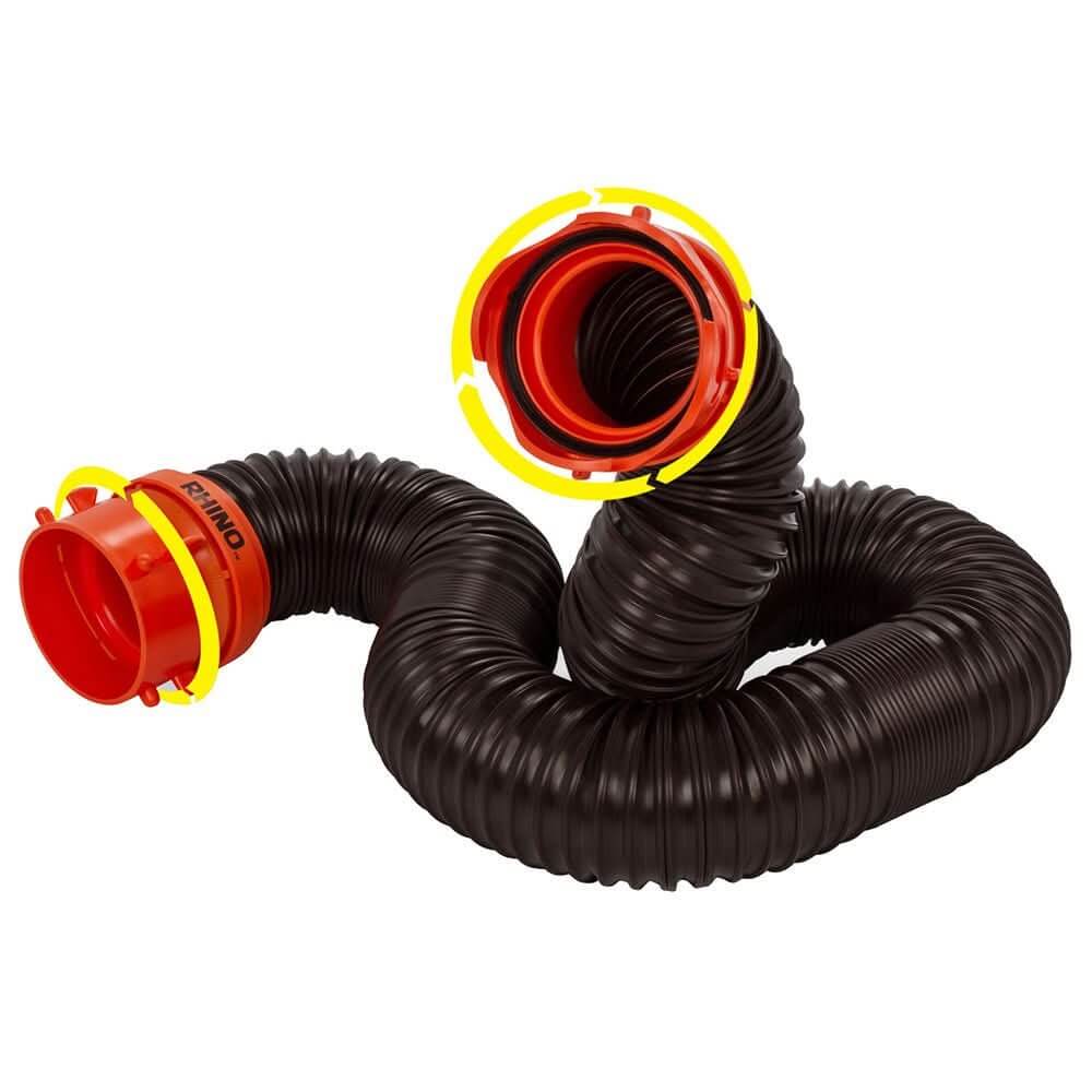 Camco RhinoFLEX 5' Sewer Hose Extension w/Swivel Bayonet & Lug - 39765 - Anchor Express