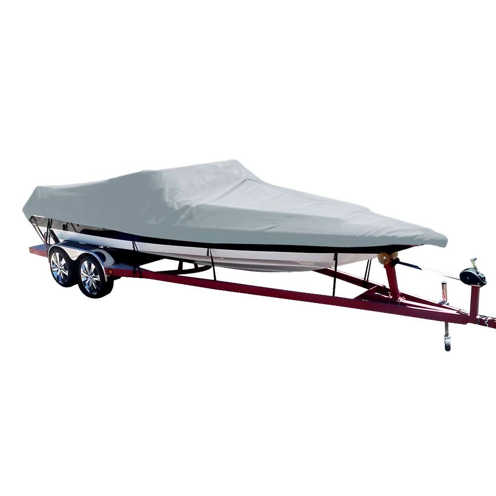 Carver Poly - Flex II Styled - to - Fit Boat Cover f/21.5' Sterndrive Ski Boats with Low Profile Windshield - Grey - 74121S - 11 - Anchor Express