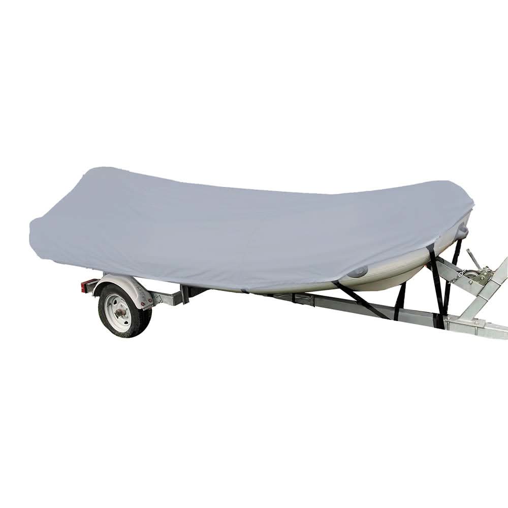 Carver Poly - Flex II Styled - to - Fit Boat Cover f/9.5' Sport - Type Inflatable Boats - Grey - 7INF9F - 10 - Anchor Express