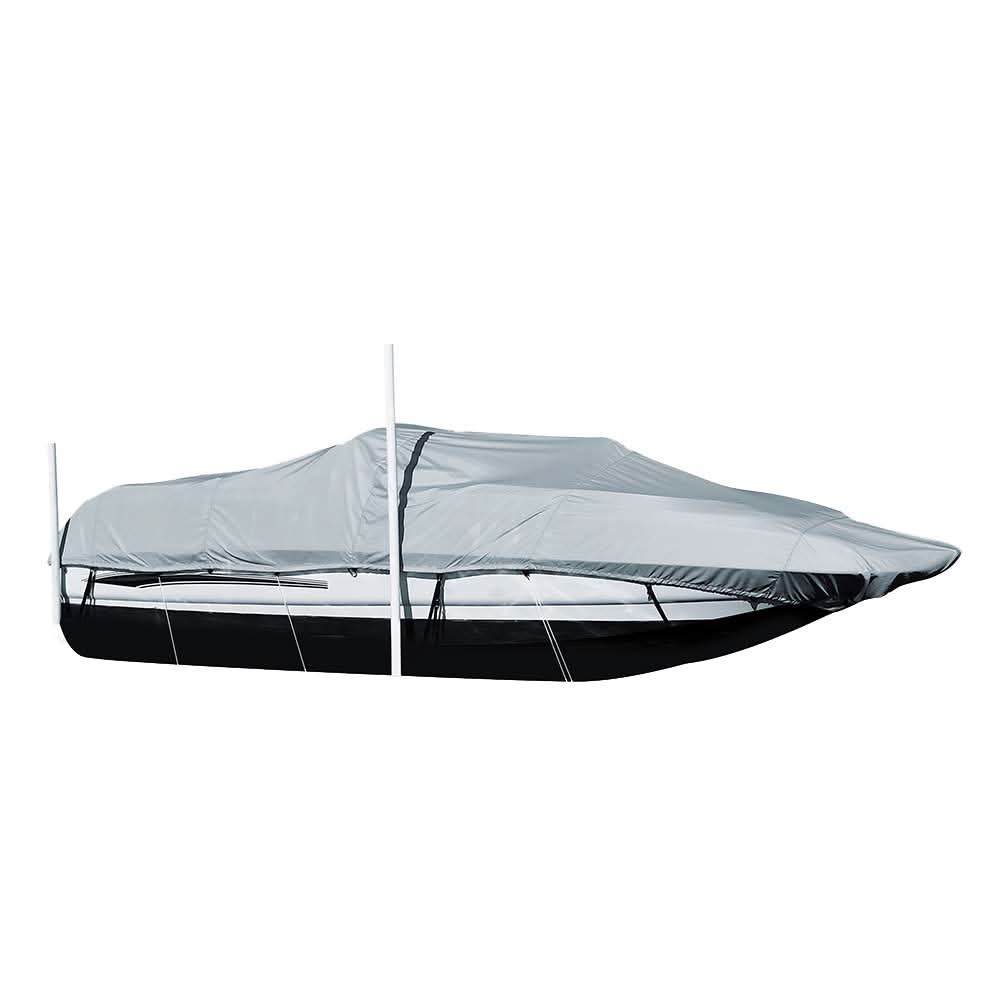 Carver Sun - DURA Styled - to - Fit Boat Cover f/21.5' Sterndrive Deck Boats w/Walk - Thru Windshield - Grey - 95121S - 11 - Anchor Express