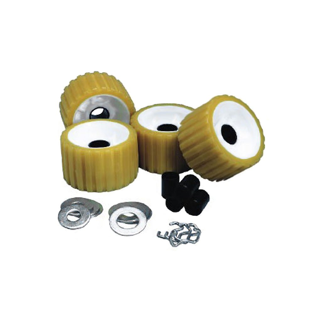 C.E. Smith Ribbed Roller Replacement Kit - 4 Pack - Gold - 29310 - Anchor Express
