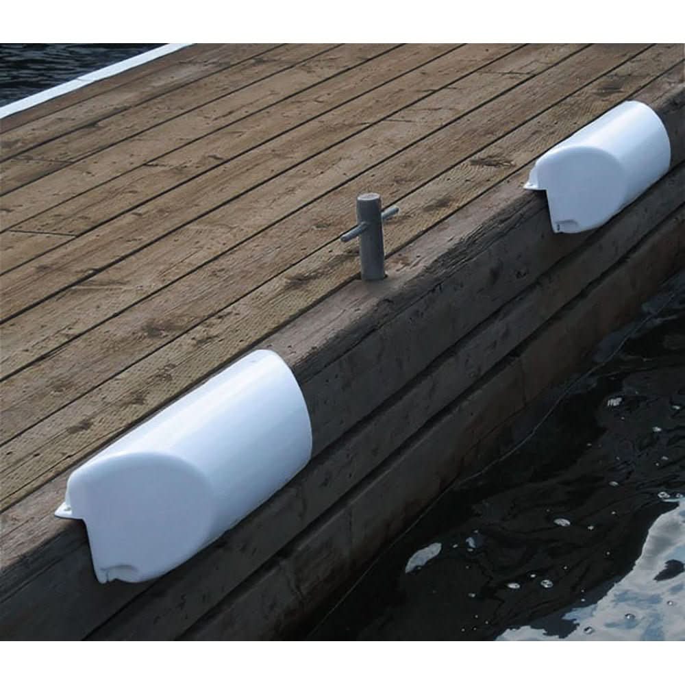 Dock Edge Dolphin Dockside Bumper 7" x 16" Straight - White - 1060 - W - F - Anchor Express