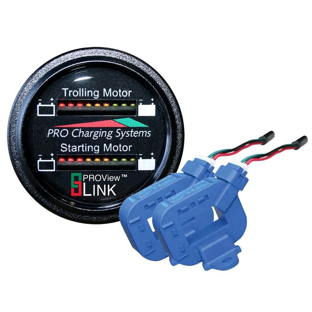 Dual Pro Lithium Battery Gauge - Dual - Round Display w/2 Current TransducersBFGDUALLITH - BFGDUALLITH - Anchor Express