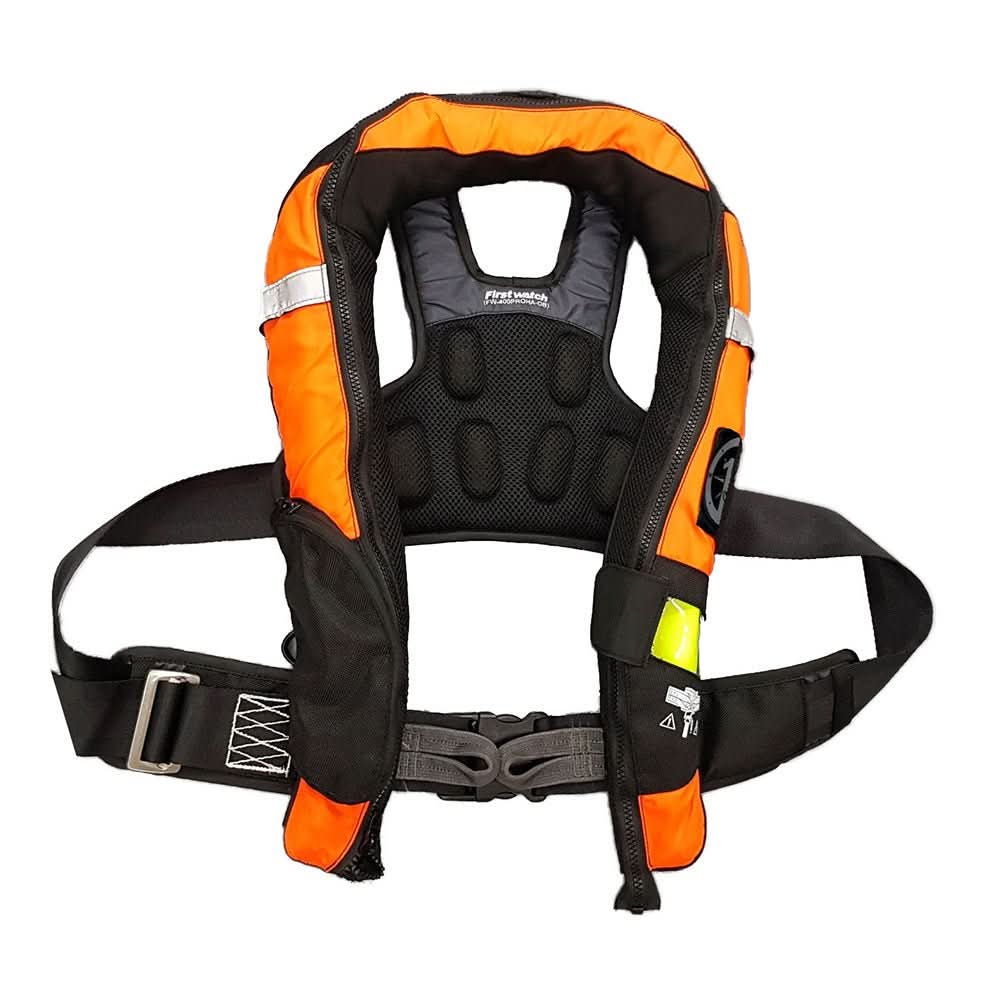 First Watch FW - 40PRO Ergo Auto Inflatable PFD w/Harness - Hi - Vis Orange & Black - FW - 40PROHA - OB - Anchor Express