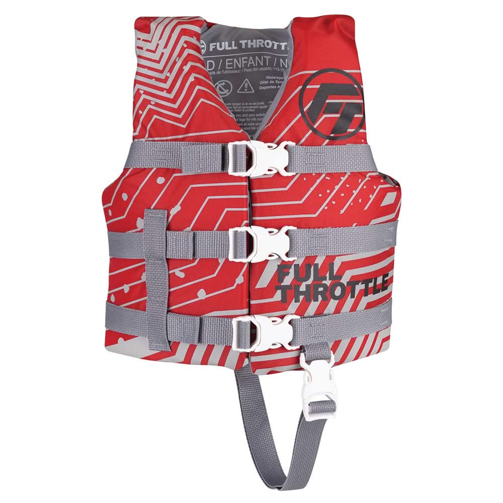 Full Throttle Child Nylon Life Jacket - Red - 112200 - 100 - 001 - 22 - Anchor Express
