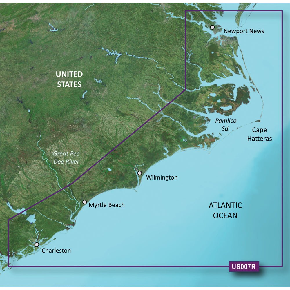 Garmin BlueChart g3 Vision HD - VUS007R - Norfolk - Charleston - microSD /SD 010 - C0708 - 00 - Anchor Express