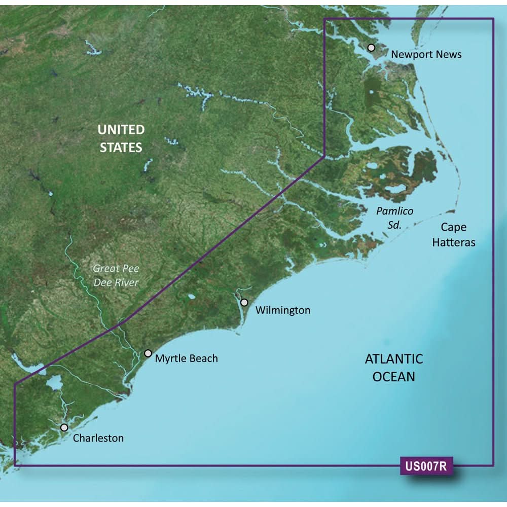 Garmin BlueChart g3 Vision HD - VUS007R - Norfolk - Charleston - microSD /SD 010 - C0708 - 00 - Anchor Express