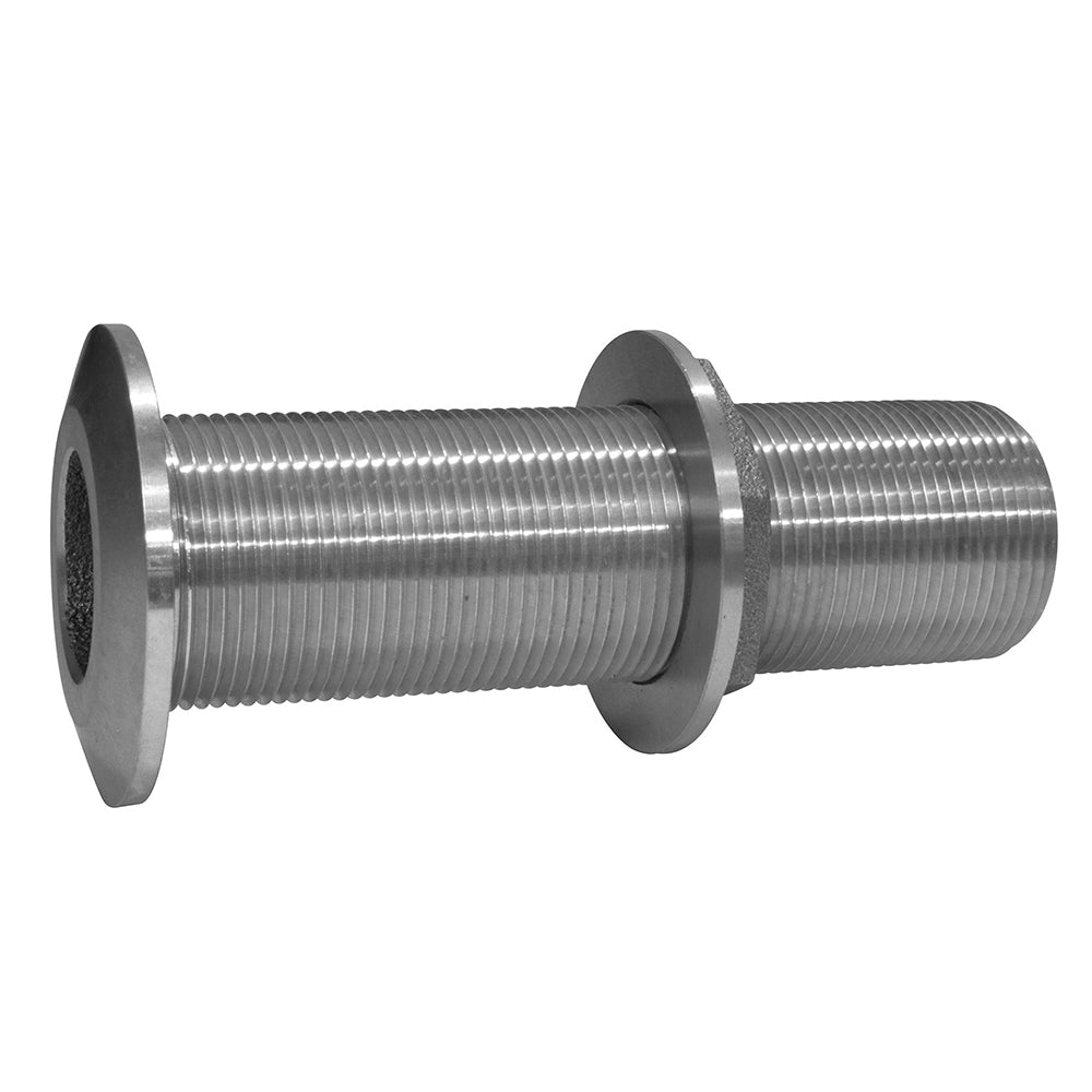 GROCO 1" Stainless Steel Extra Long Thru - Hull Fitting w/Nut - THXL - 1000 - WS - Anchor Express