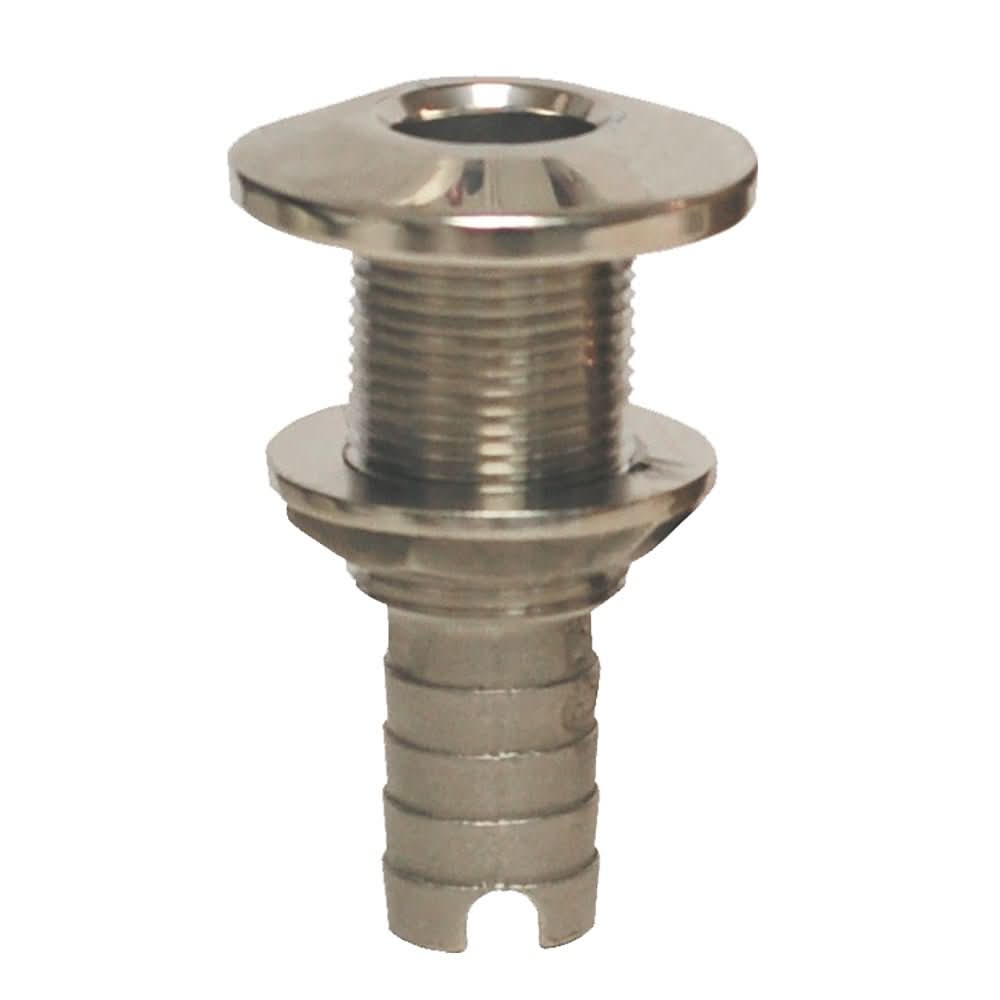 GROCO Stainless Steel Hose Barb Thru - Hull Fitting - 1 - 1/2" - HTH - 1500 - S - Anchor Express