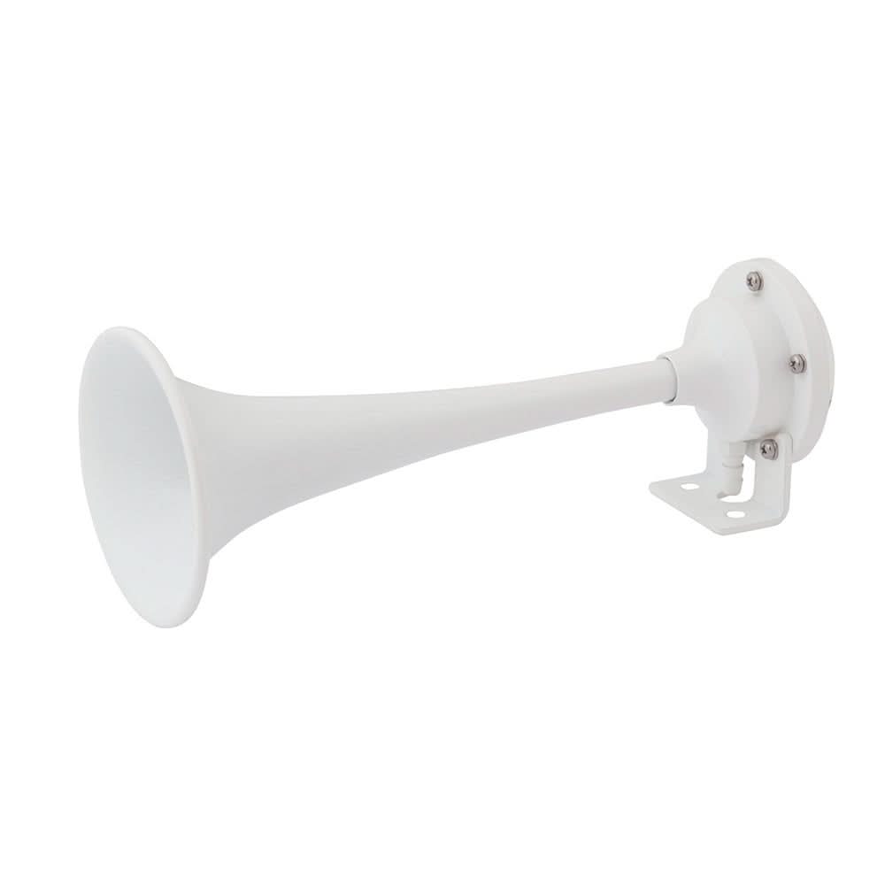 Marinco White Epoxy Coated Single Trumpet Mini Air Horn10104 - 10104 - Anchor Express