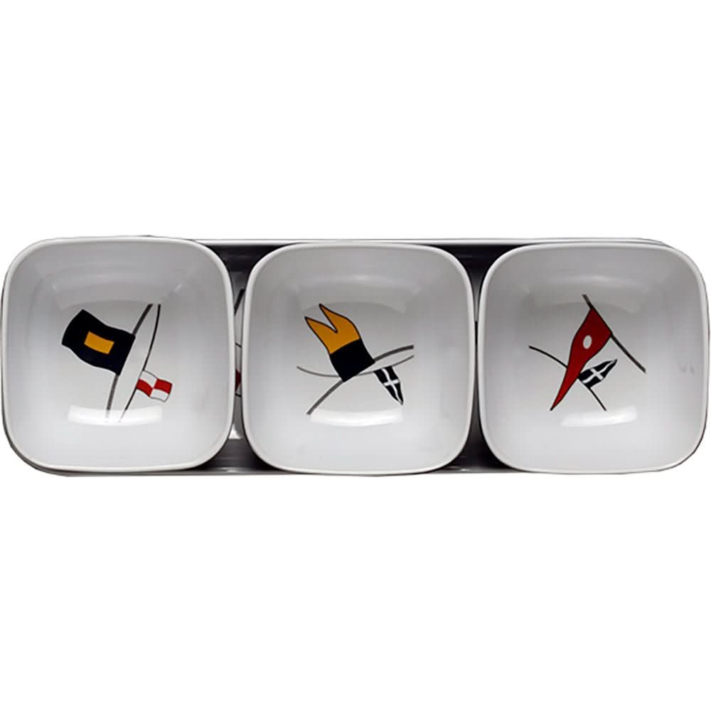 Marine Business Melamine Snack Set - REGATA - Set of 412013 - 12013 - Anchor Express