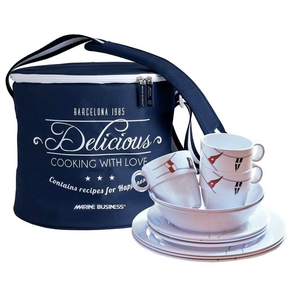 Marine Business Melamine Tableware & Basket - REGATA - Set of 1612147 - 12147 - Anchor Express