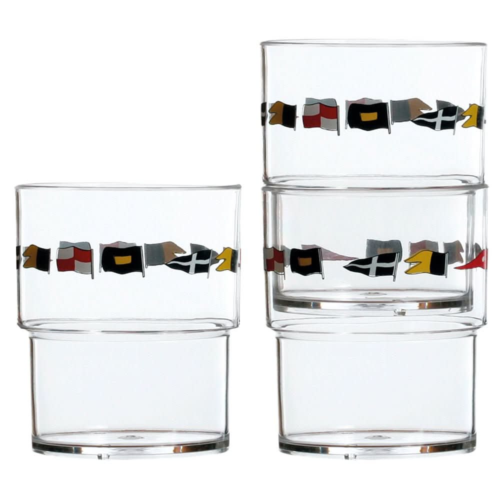 Marine Business Stackable Glass Set - REGATA - Set of 1212103C - 12103C - Anchor Express