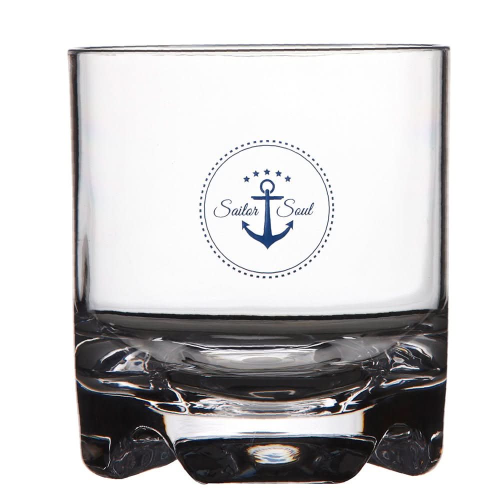 Marine Business Stemless Water/Wine Glass - SAILOR SOUL - Set of 614106C - 14106C - Anchor Express