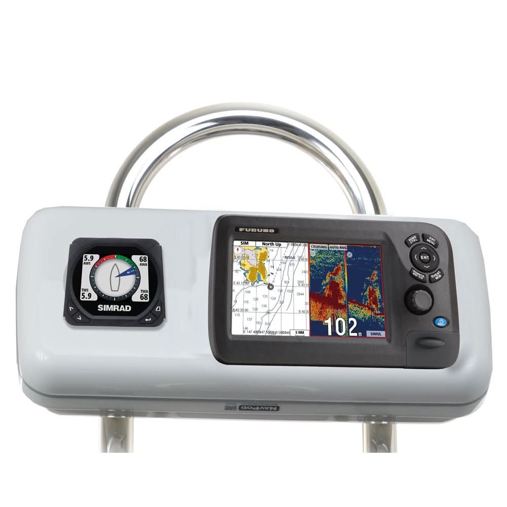 NavPod GP1515 SystemPod Pre - Cut f/Furuno GP1670/GP1670F 5.7" & 1 Instrument f/9.5" Wide Guard - Anchor Express