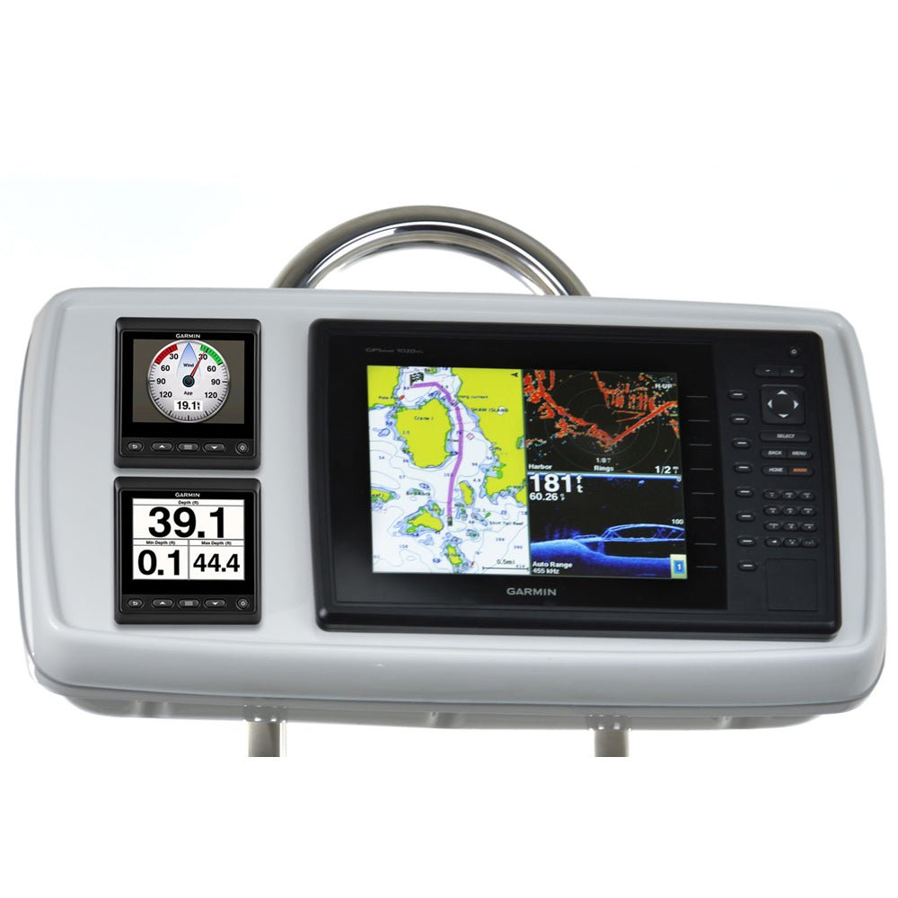 NavPod GP2170 - 06 SystemPod Pre - Cut f/Garmin 1020/1020xs/1040xs & 2 Instruments f/12" Wide Guard - Anchor Express