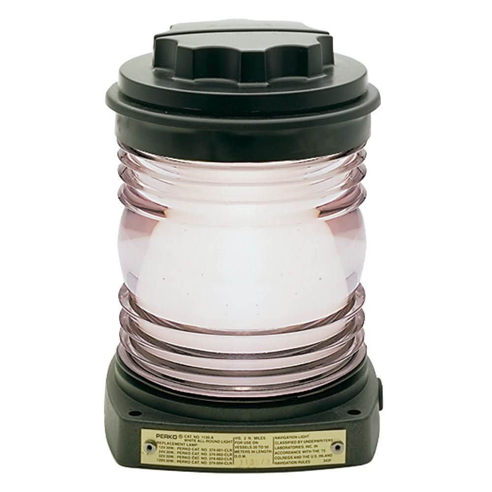 Perko All - Round Light - Black Plastic, White Lens - 1130A00BLK - Anchor Express