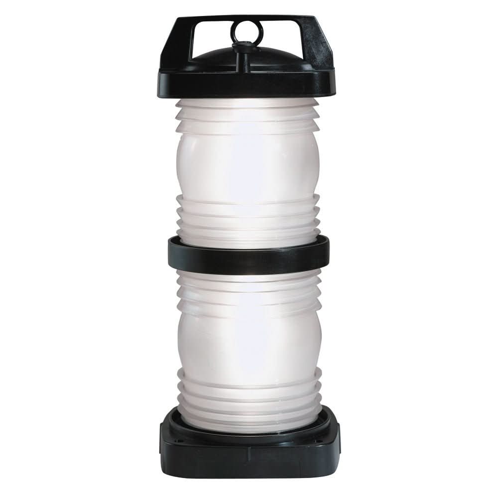 Perko Double Lens Navigation Light - Masthead Light - Black Plastic, White Lens - 1365E00BLK - Anchor Express