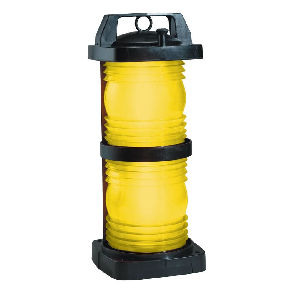 Perko Double Lens Navigation Light - Yellow Towing Light - Black Plastic - 1366ME0BLK - Anchor Express