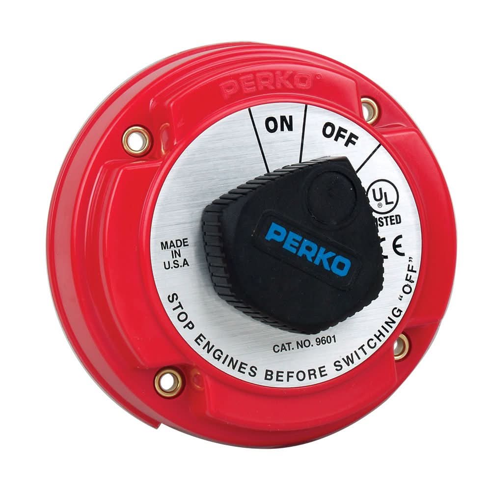 Perko Medium Duty Battery Disconnect Shut Off/On - 250 Amp Continuous, 12 - 32VDC - 9601DP - Anchor Express