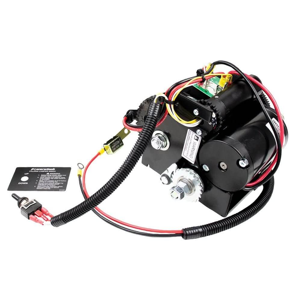 Powerwinch Folding & Pop - Up Camper Winch w/1200lb Lift Capacity - P92001 - Anchor Express
