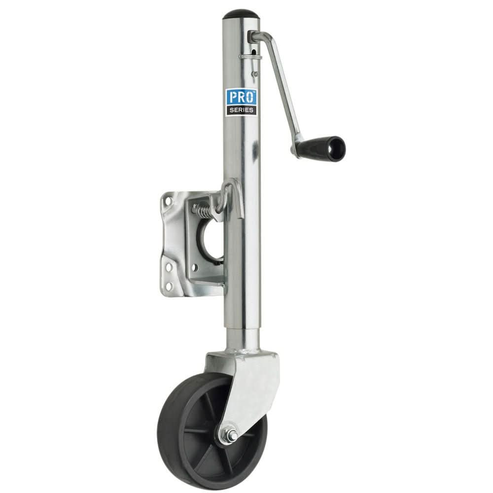 Pro Series 1000 lbs. Zinc Plated Swivel Jack w/6" Poly Wheel - EJ10000101 - Anchor Express