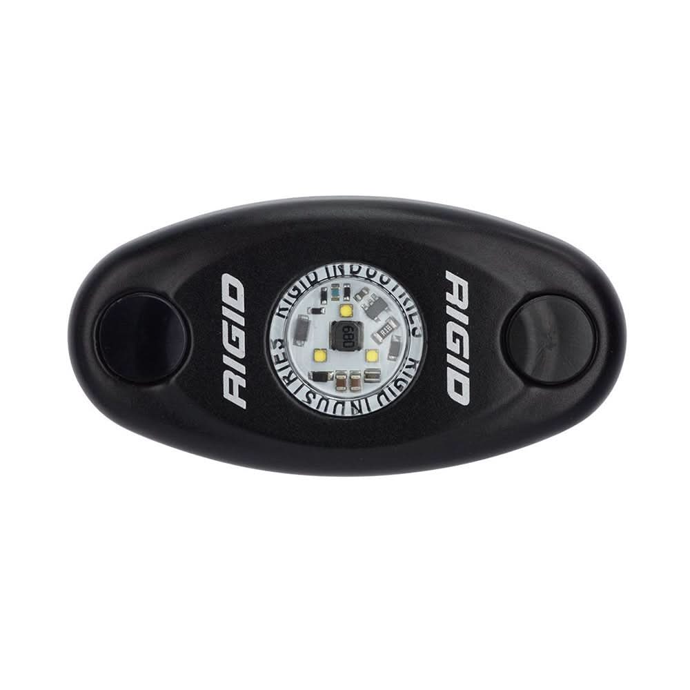 RIGID Industries A - Series Black High Power LED Light Single - Amber - 480333 - Anchor Express