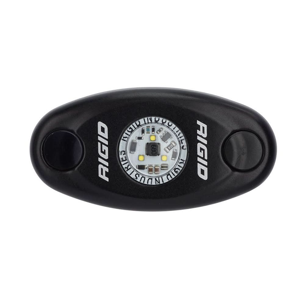 RIGID Industries A - Series Black High Power LED Light Single - Cool White - 480093 - Anchor Express