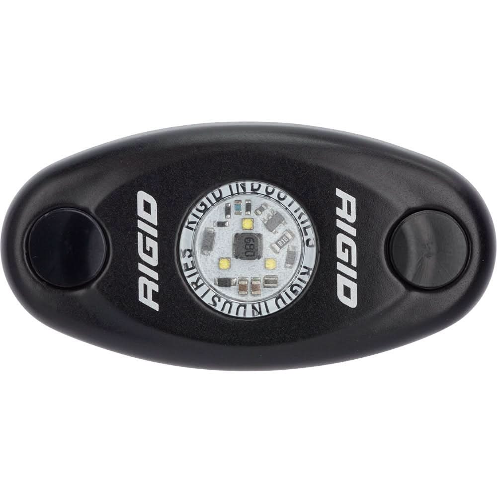 RIGID Industries A - Series Black Low Power LED Light - Single - Cool White - 480033 - Anchor Express