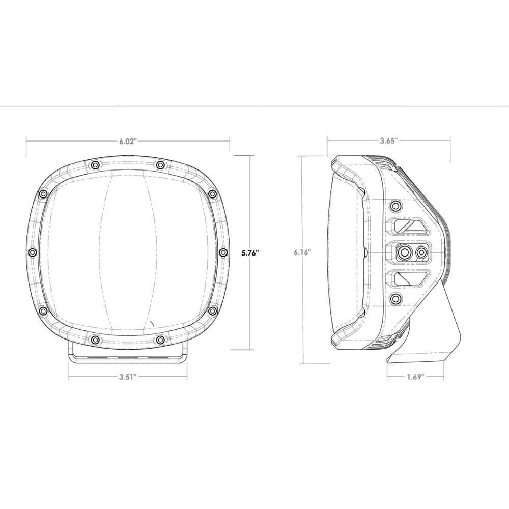 RIGID Industries Adapt XP w/Amber Pro Lens - Pair - 300515 - Anchor Express