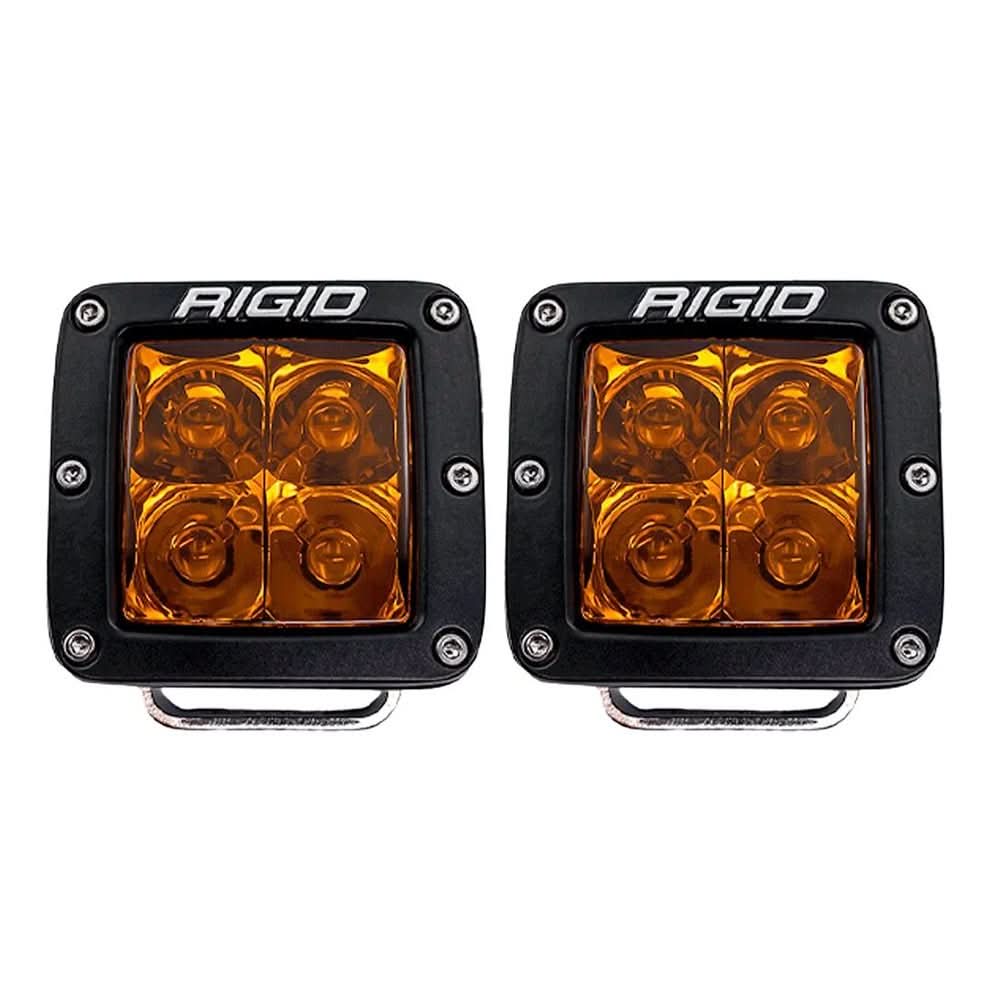 RIGID Industries D - Series Spot w/Amber Pro Lens - Pair - 20252 - Anchor Express
