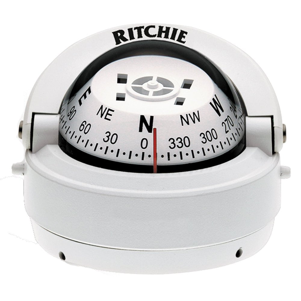 Ritchie S - 53W Explorer Compass - Surface Mount - White - S - 53W - Anchor Express