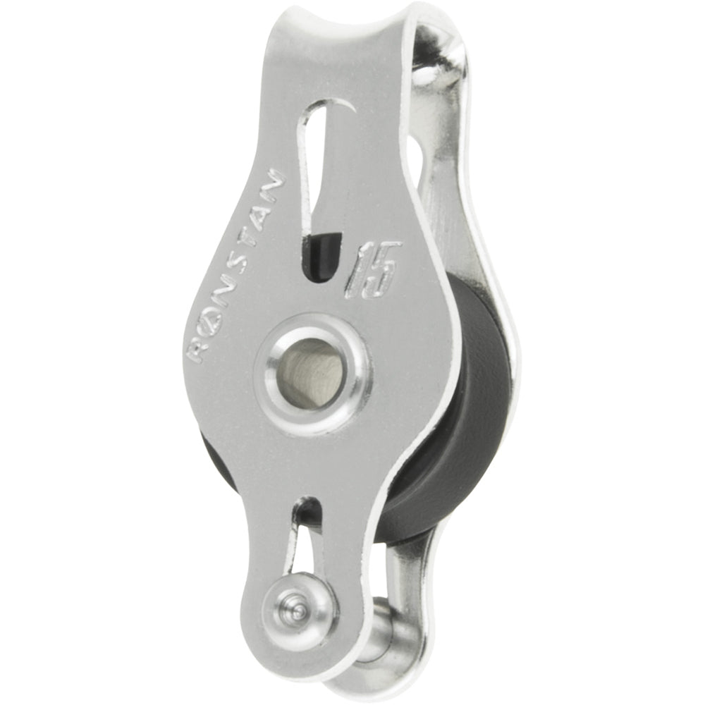 Ronstan Series 15 Ball Bearing Utility Block - Single Block, Becket, Loop Head - RF15111 - Anchor Express
