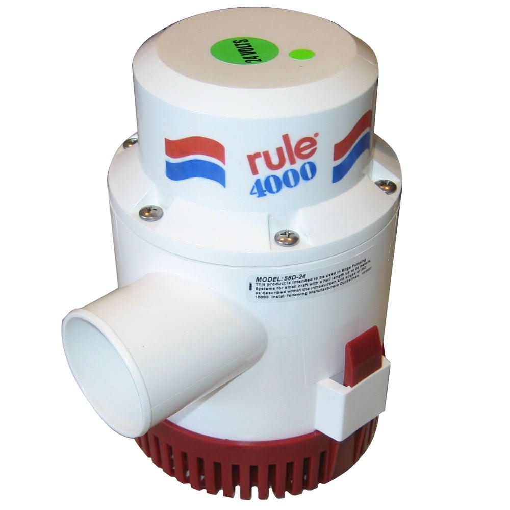 Rule 4000 Non - Automatic Bilge Pump - 24V - 56D - 24 - Anchor Express