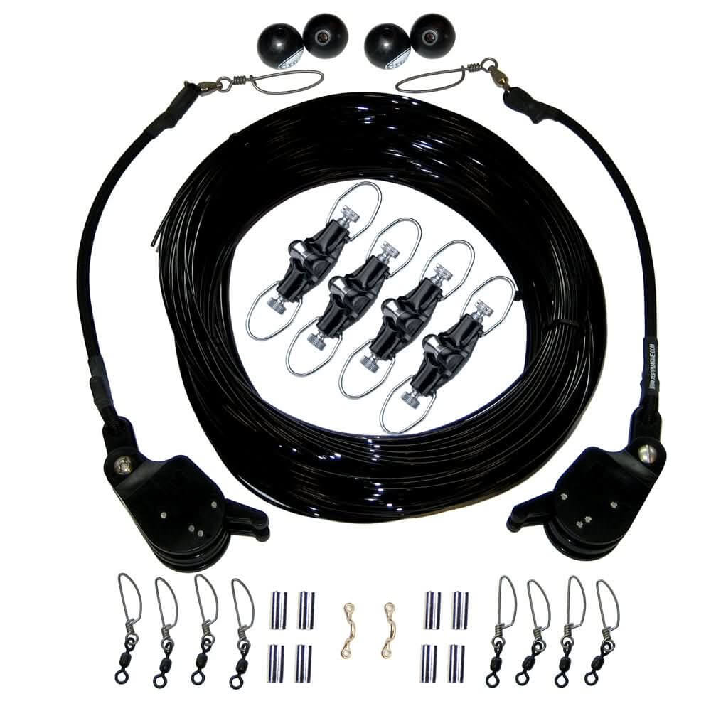 Rupp Double Rigging Kit with Lok - Ups & Nok - Outs - 260' Black Mono - CA - 0175 - MO - Anchor Express