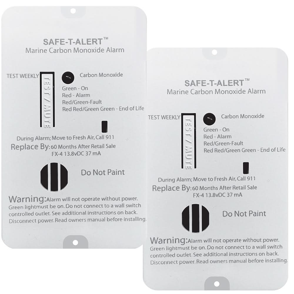 Safe - T - Alert FX - 4 Carbon Monoxide Alarm - 2 - Pack - FX - 4MARINE2 - PACK - Anchor Express