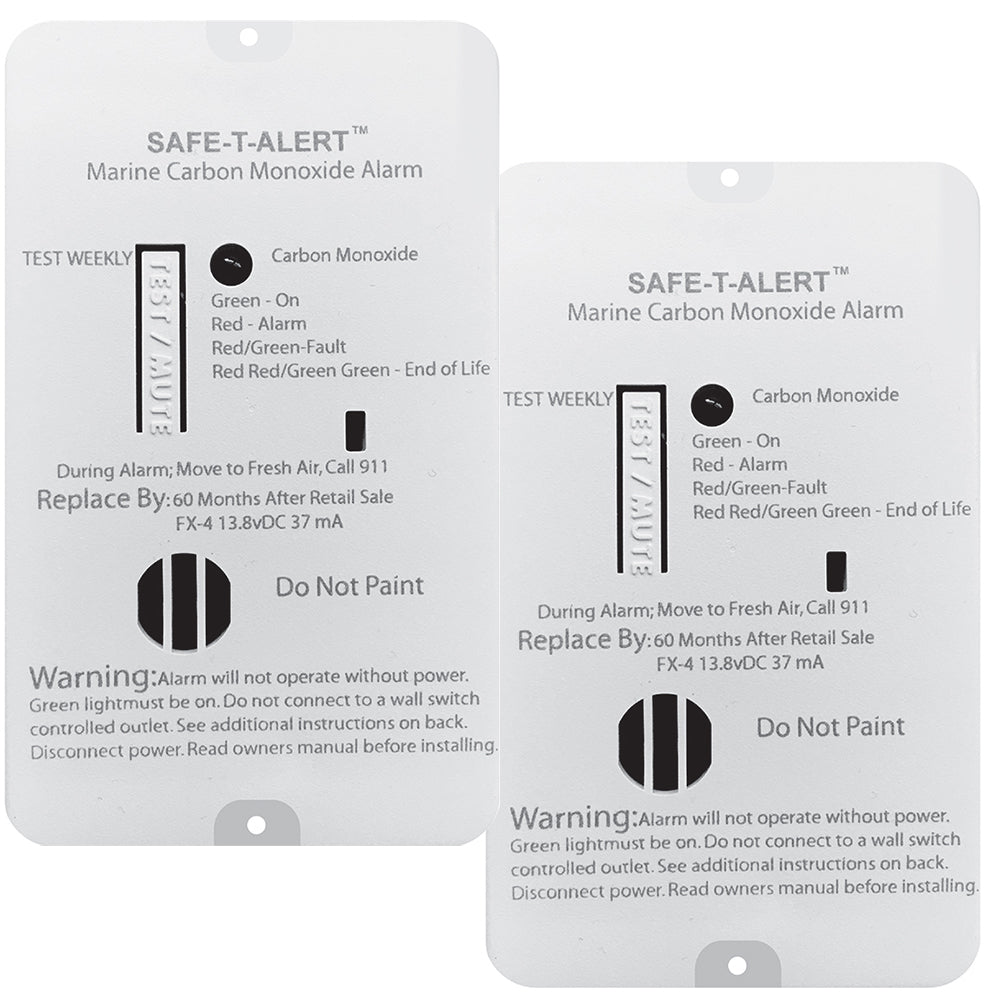 Safe - T - Alert FX - 4 Carbon Monoxide Alarm - 2 - Pack - FX - 4MARINE2 - PACK - Anchor Express