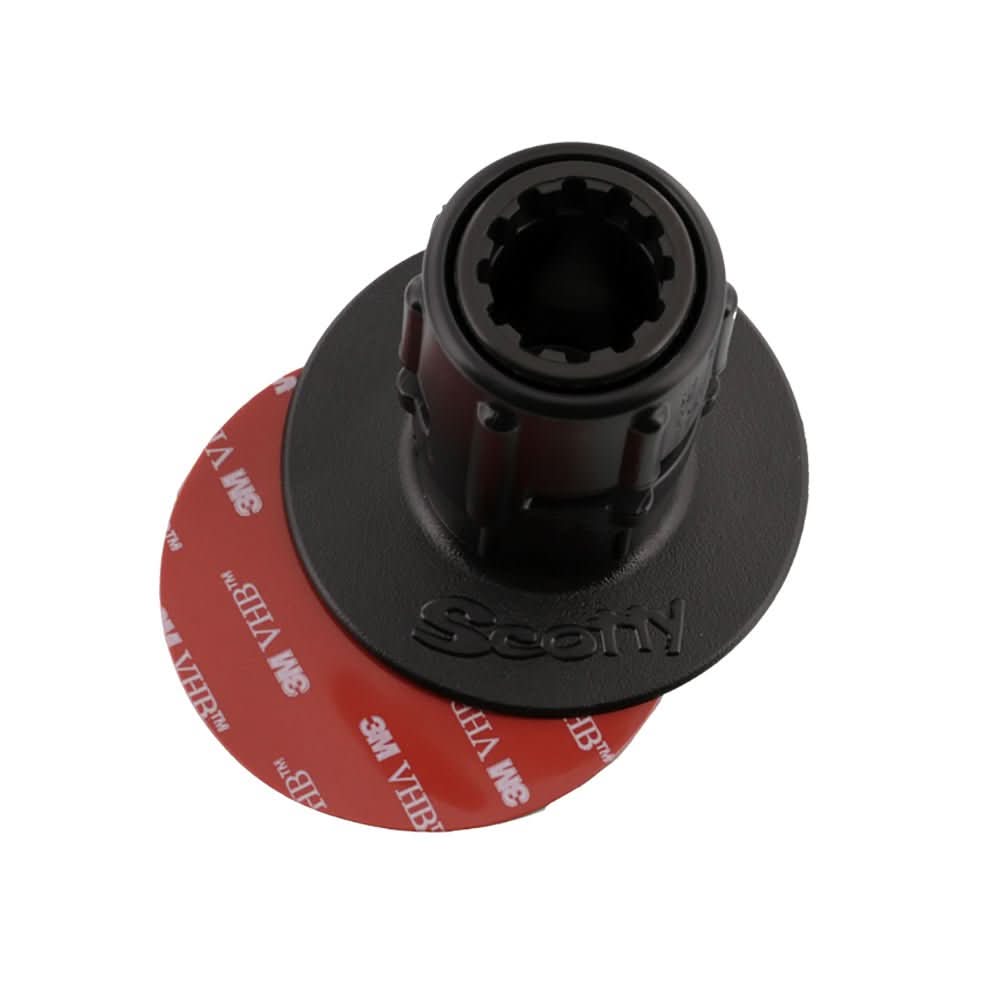 Scotty 448 Stick - On Mount w/Gear - Head Adapter - 3" Pad - 0448 - BK - Anchor Express