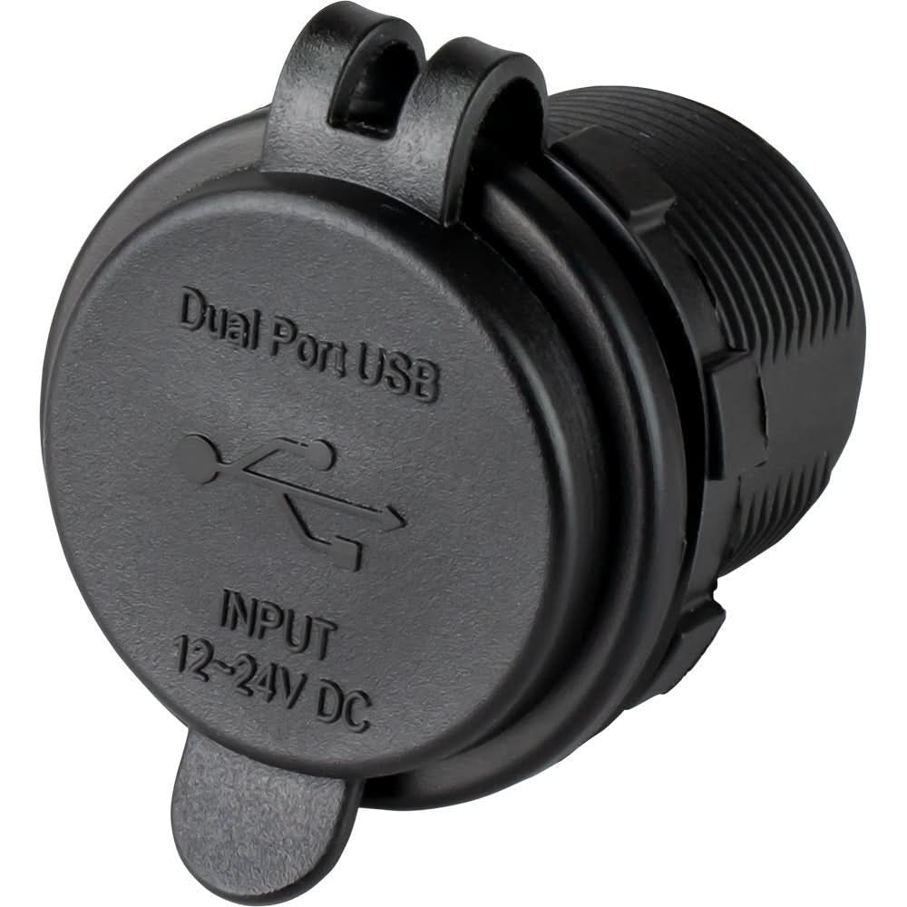 Sea - Dog Round Dual USB & USB - C Power Socket - 426516 - 1 - Anchor Express