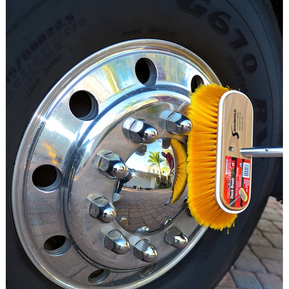 Shurhold 10" Polystyrene Medium Bristle Deck Brush - 985 - Anchor Express