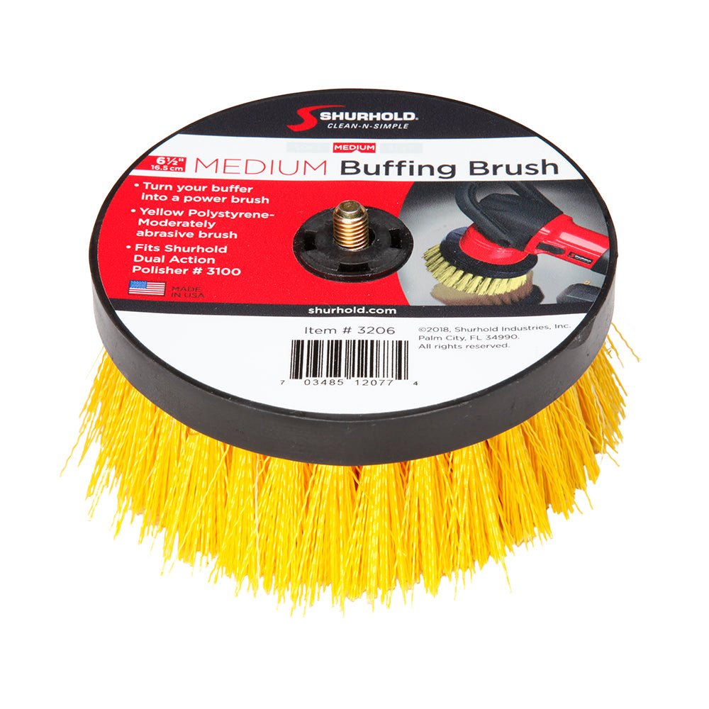 Shurhold 6 - ½" Medium Brush for Dual Action Polisher - 3206 - Anchor Express