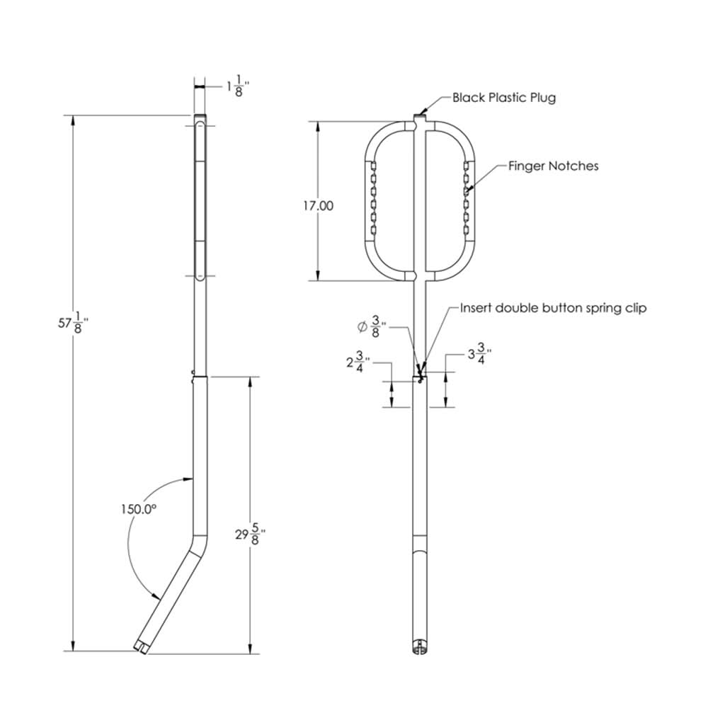 TACO Come On Board Handle - F16 - 0810 - 1 - Anchor Express