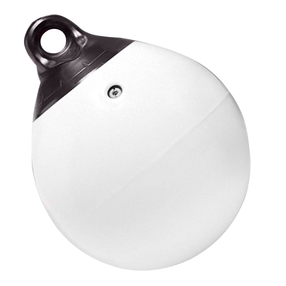 Taylor Made 9" Tuff End Inflatable Vinyl Buoy - White - 1140 - Anchor Express