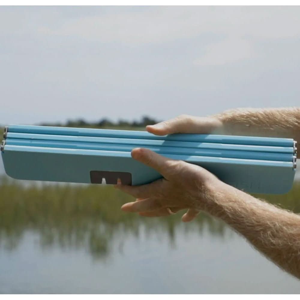 Toadfish Stowaway Folding Cutting Board w/Built - In Knife Sharpener - Teal - 1054 - Anchor Express