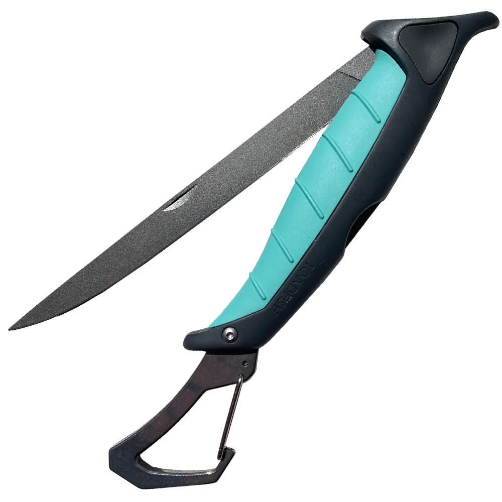 Toadfish Stowaway Folding Fillet Knife w/Built - In Carabiner - 7" - 1029 - Anchor Express