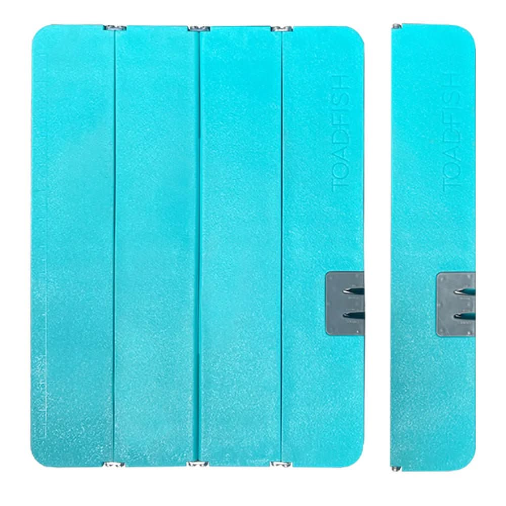Toadfish XL Stowaway Folding Cutting Board w/Built - In Knife Sharpener - Teal - 1086 - Anchor Express